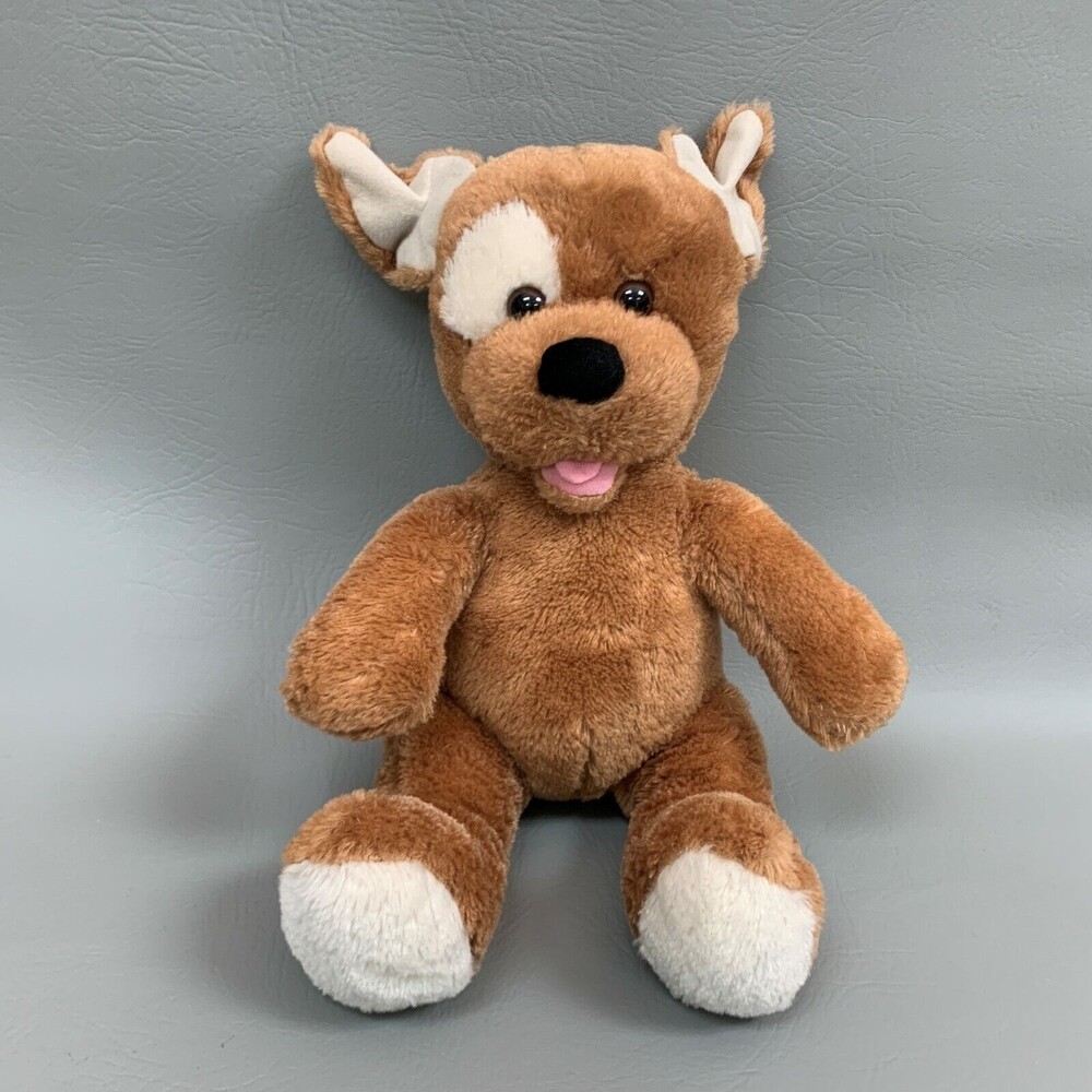 Build a Bear Plush Stuffed Puppy Dog Animal Floppy Ears Light‎ Brown 11" Sitting